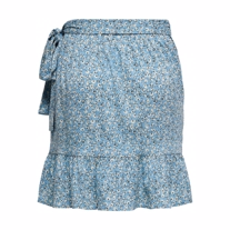 ONLY Wrap Nederdel Olivia Dusk Blue